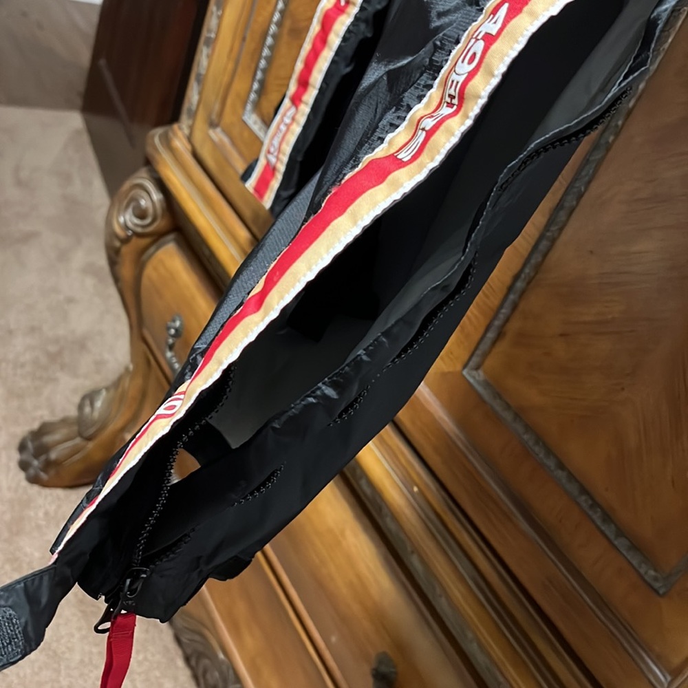 NFL Team Apparel San Francisco 49ers Workout/Sweatpants zipper down & up and off - Picture 9 of 13